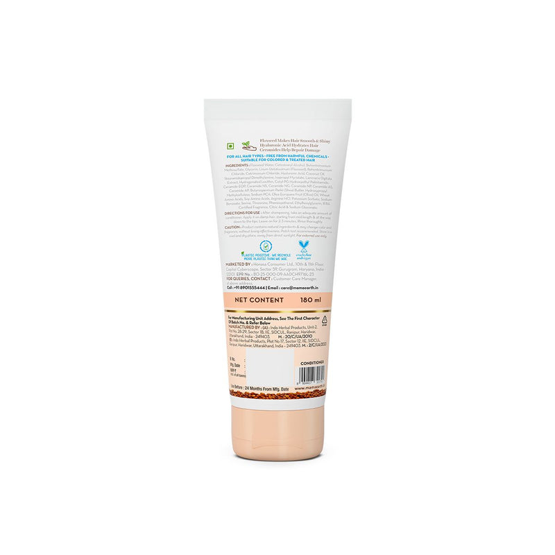 Flaxseed Damage Repair Conditioner with 2% Flaxseed & 1 % Hyaluronic Acid for Softness & Shine -180 ml