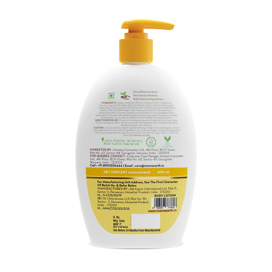 Ubtan Body Lotion with Turmeric and Kokum Butter for Glowing Skin - 400 ml