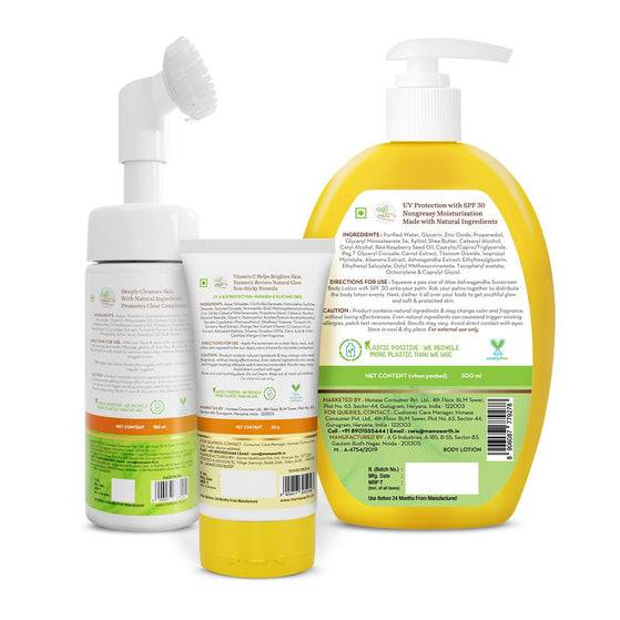 Cleanse, Protect & Glow Combo