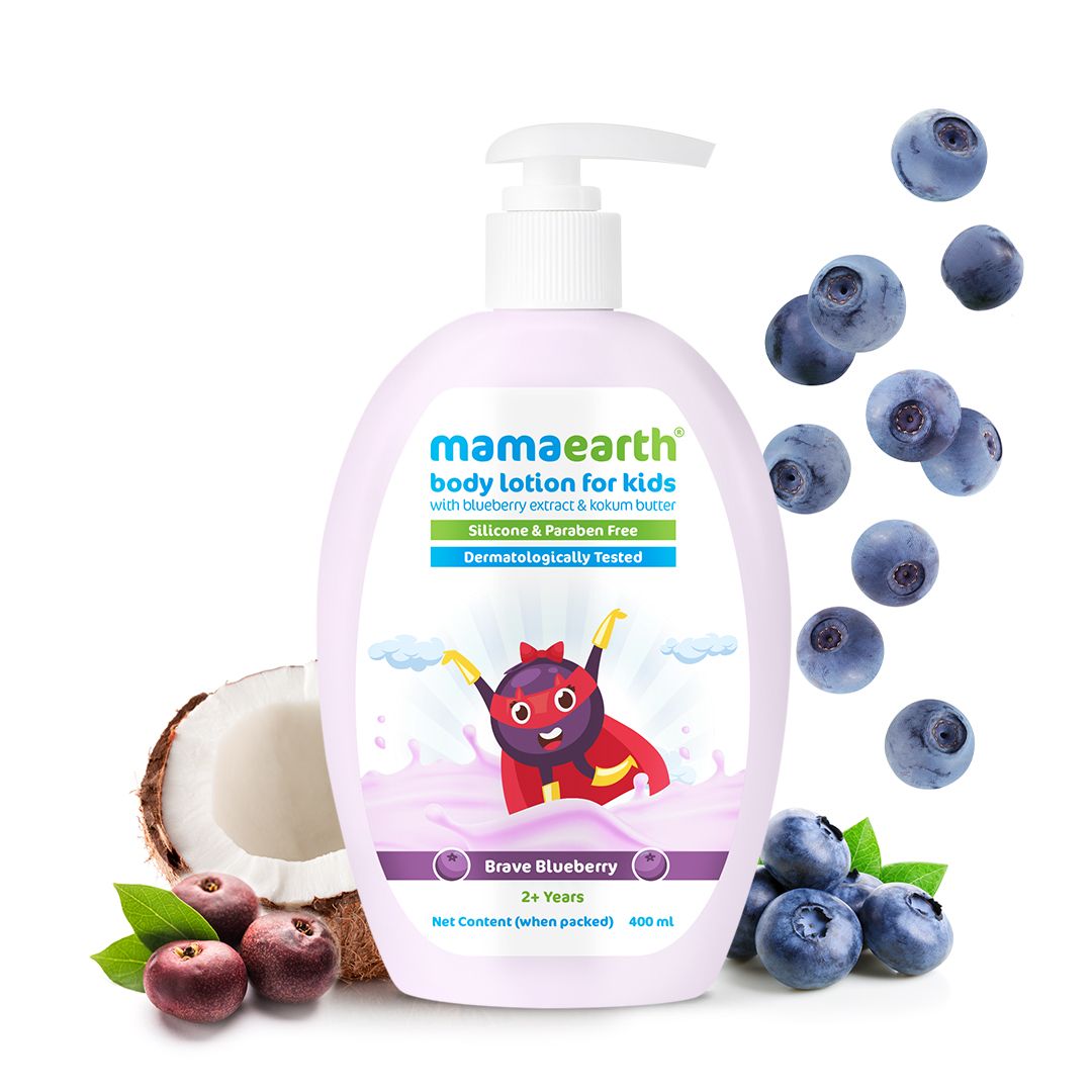 Brave Blueberry Body Lotion For Kids with Blueberry and Kokum Butter– 400 ml