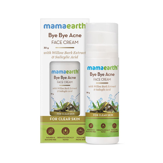 Acne Face Cream with Willow Bark Extract