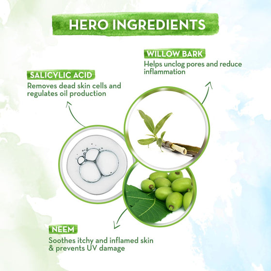 Acne Face Cream with Willow Bark Extract & Salicylic Acid