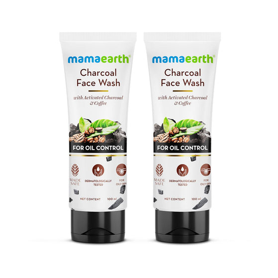 Charcoal Facewash for Oil Control - 100ml (Pack Of 2)