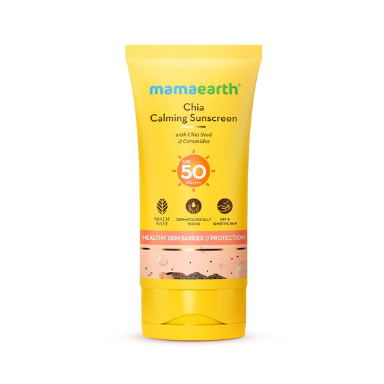 Chia Calming Sunscreen SPF 50 tube front view