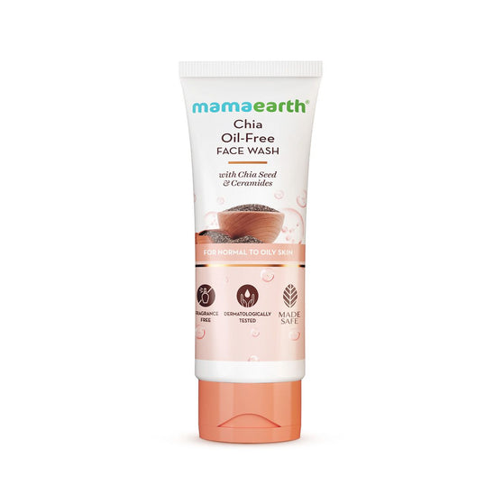 Chia oil-free face wash 100ml tube front
