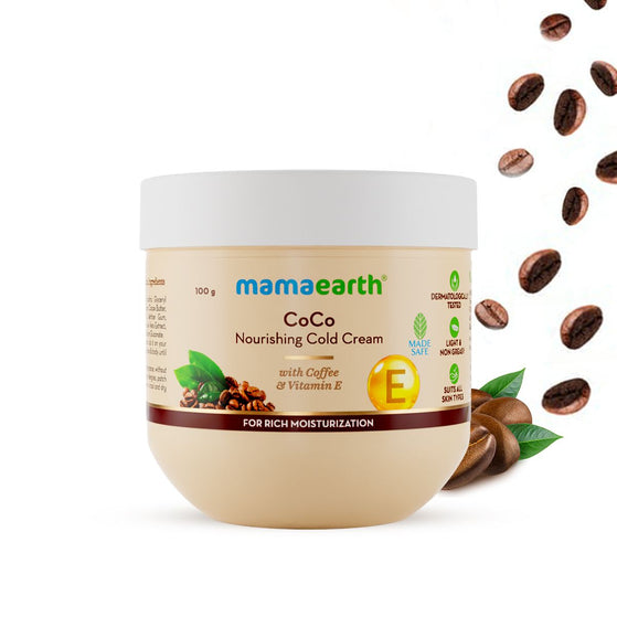CoCo Nourishing Cold Cream With Coffee and Vitamin E For Rich Moisturization - 100 g