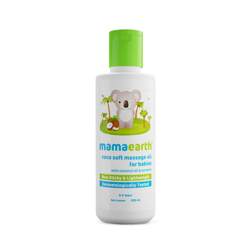 Coco Soft Massage Oil with Coconut & Turmeric Oil for Babies - 200 ml