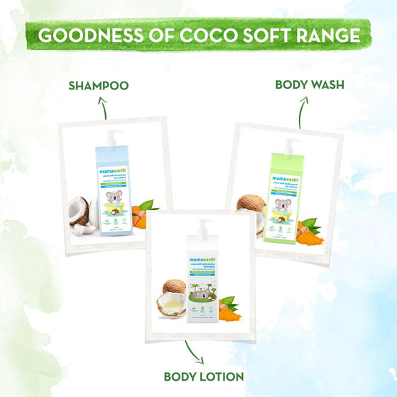 Coco Soft Shampoo with Coconut Milk & Turmeric for Gentle Cleansing - 400 ml
