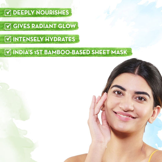 CoCo Bamboo Sheet Mask with Coffee and Cocoa for Skin Awakening - 25 g