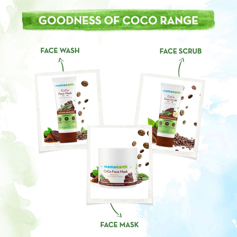 CoCo Face Scrub with Coffee and Cocoa for Rich Exfoliation - 100g