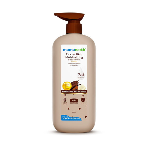 Mamaearth Cocoa Rich Moisturizing Body Lotion with Cocoa Butter & Vitamin E for Intense Moisturization - 400 ml