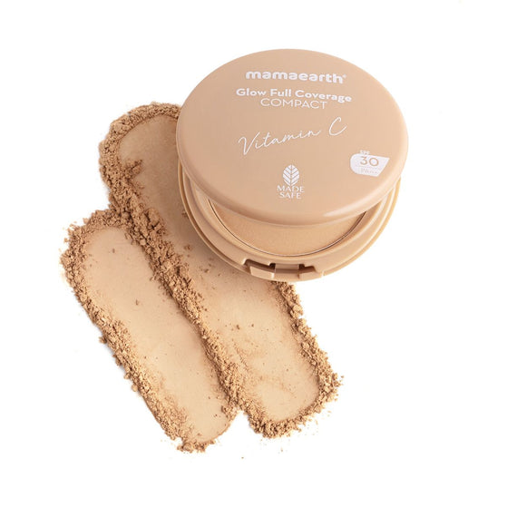 Glow Getter’s Combo | Glow Serum Foundation - Warm Glow 30 ml & Glow Full Coverage Compact - Almond Glow 9 g