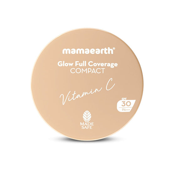 Glow Full Coverage Compact With SPF 30 - 9g | Almond Glow