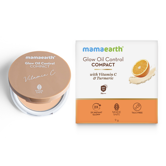 Glow Oil Control Compact With SPF 30 - 9g | Creme Glow