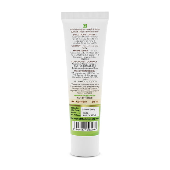 Curd Smoothening Conditioner with Curd & Keratin for Smooth & Shiny Hair – 20ml