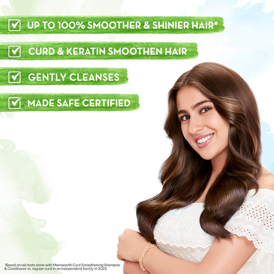 mamaearth hair smoothing shampoo