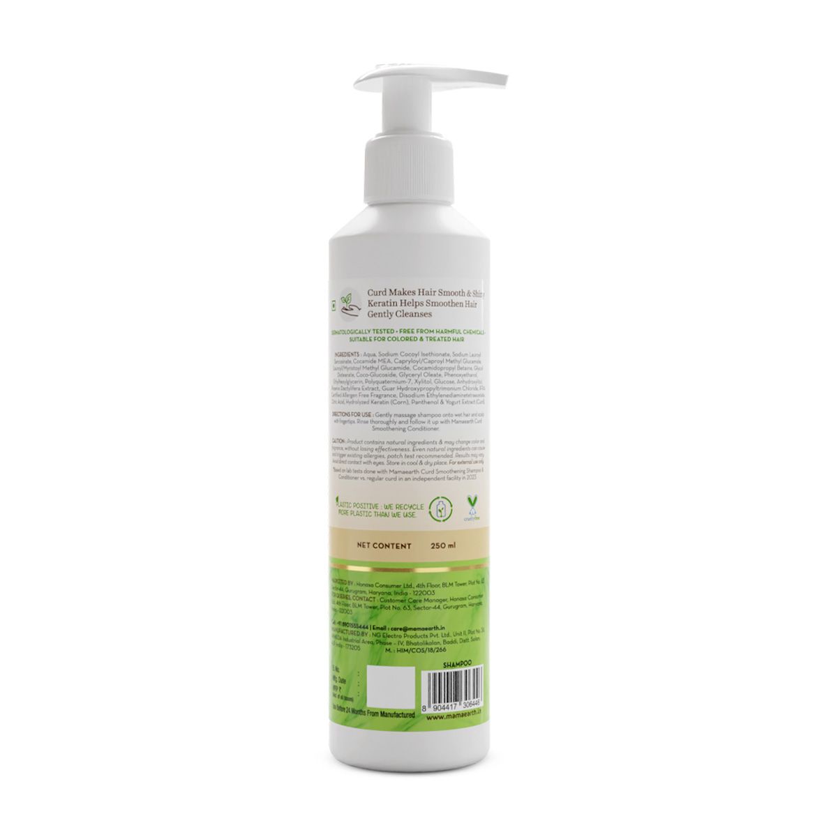 Curd Smoothening Shampoo with Curd & Keratin for Smooth & Shiny Hair- 250 ml