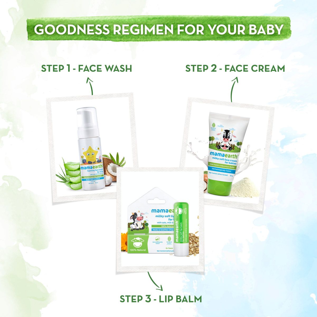 Foaming Face Wash For Kids With Aloe Vera & Coconut For Gentle Cleansing- 150 ml