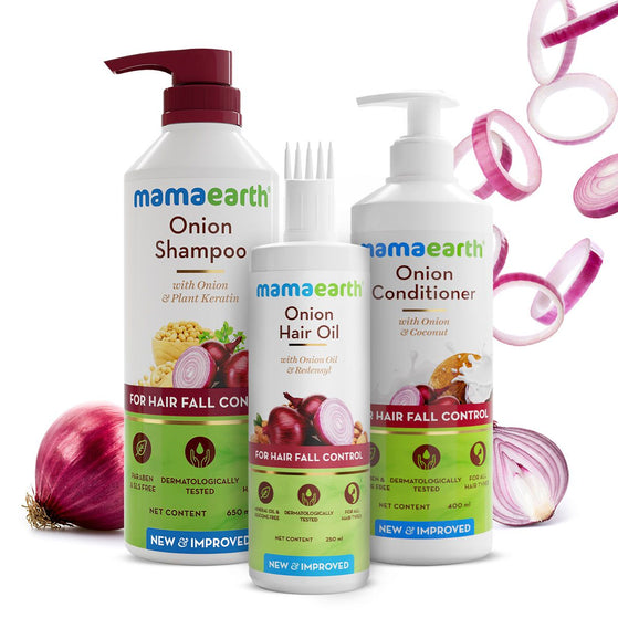 Onion Healthy Hair Kit - 250 ml + 650 ml + 400 ml