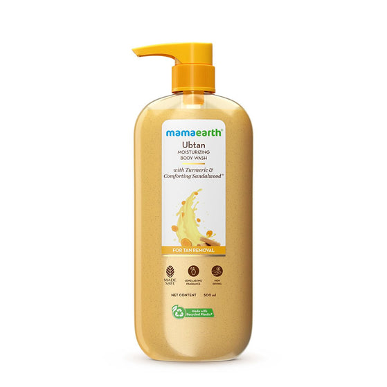 Ubtan Moisturizing Body Wash with Turmeric & Saffron for Tan Removal - 500 ml