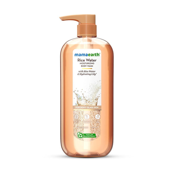 Rice Water Moisturizing Body Wash with Rice Water & Hydrating Lily for Dewy Glass Skin - 500 ml