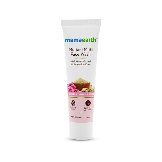 Multani Mitti Face Wash with Multani Mitti & Bulgarian Rose For Oil Control & Acne - 20ml