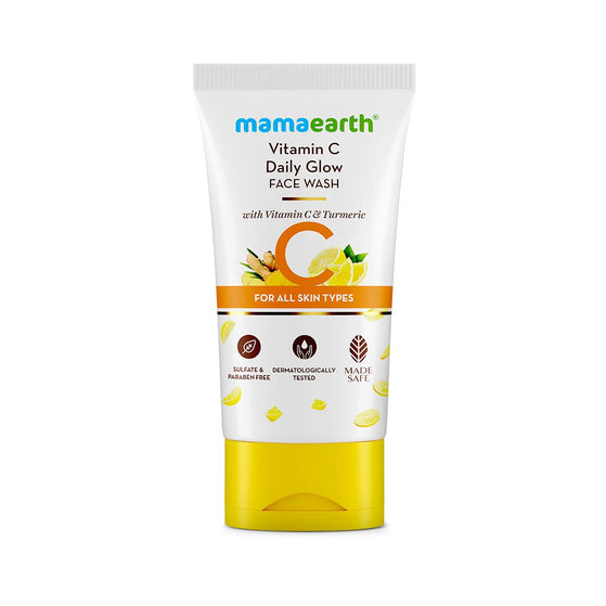 Mamaearth vitamin C face wash 150ml front packaging
