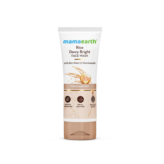 Rice Dewy Bright Face Wash With Rice Water & Niacinamide for Glass Skin - 100 ml