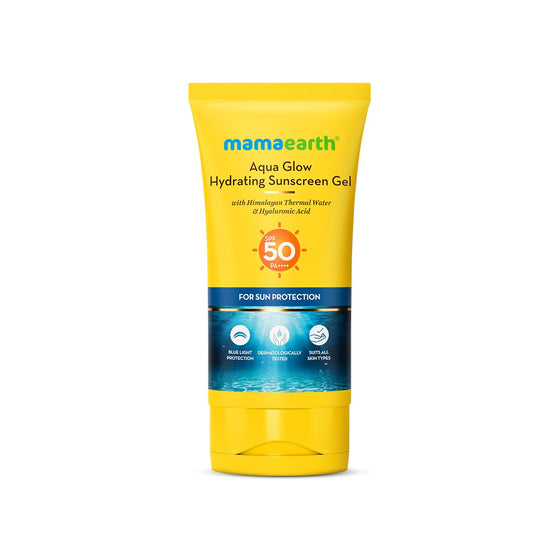 Aqua Glow Hydrating Sunscreen Gel with Himalayan Thermal Water and Hyaluronic Acid - 50 g