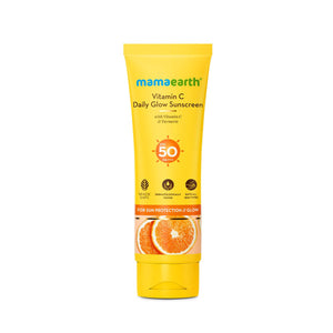 Vitamin C Daily Glow Sunscreen with Vitamin C & Turmeric for Sun Protection & Glow - 125 g
