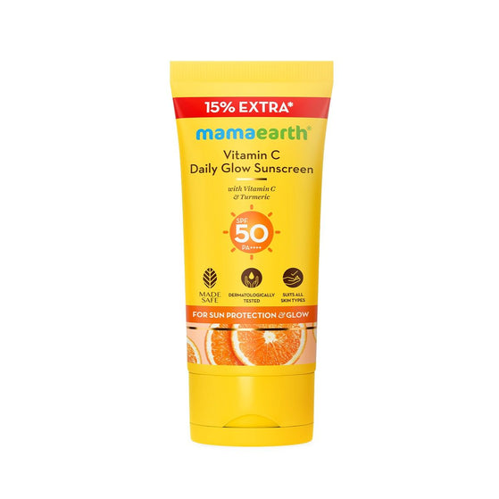 Vitamin C Daily Glow Sunscreen With Vitamin C & Turmeric for Sun Protection & Glow - 30 g + 15% Extra (34.5 g)
