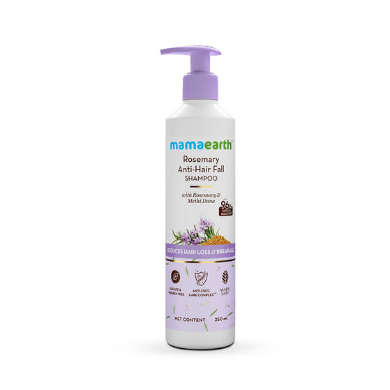 Rosemary Anti-Hair Fall Shampoo with Rosemary & Methi Dana for Reducing Hair Loss & Breakage - 250 ml