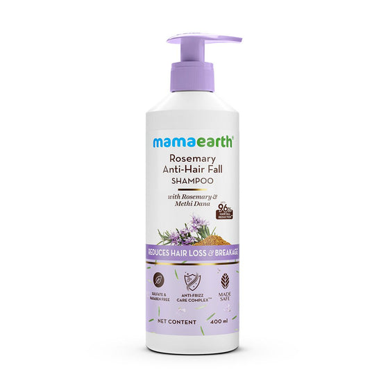 Rosemary Anti-Hair Fall Shampoo with Rosemary & Methi Dana for Reducing Hair Loss & Breakage - 400 ml