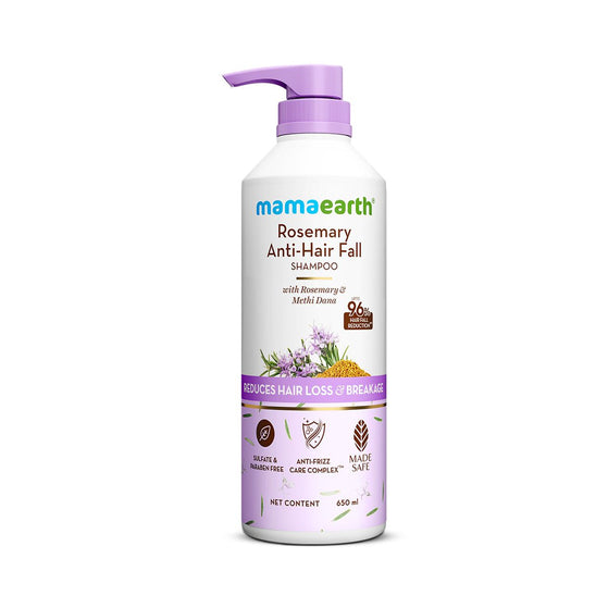Rosemary Anti-Hair Fall Shampoo with Rosemary & Methi Dana for Hair Loss & Breakage Reduction - 650 ml