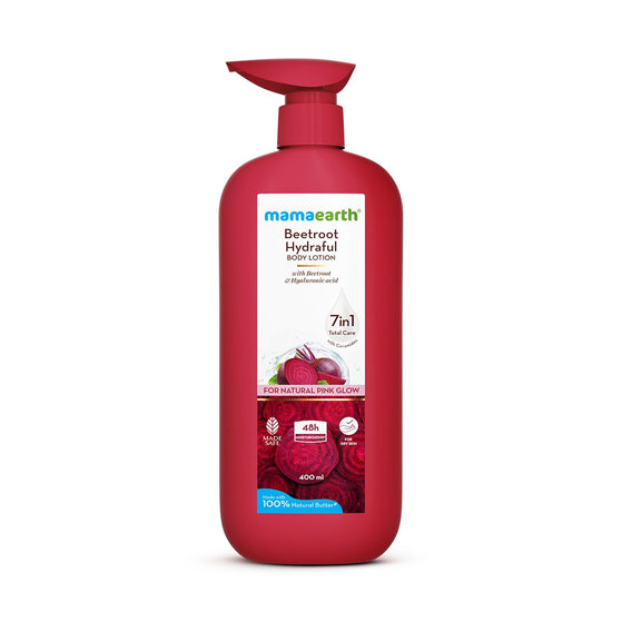 Beetroot Hydraful Body Lotion with Beetroot & Hyaluronic Acid & for Natural Pink Glow - 400 ml