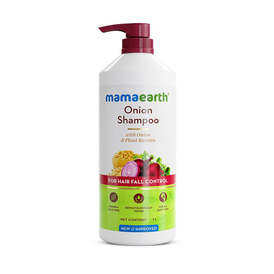 Mamaearth onion shampoo front