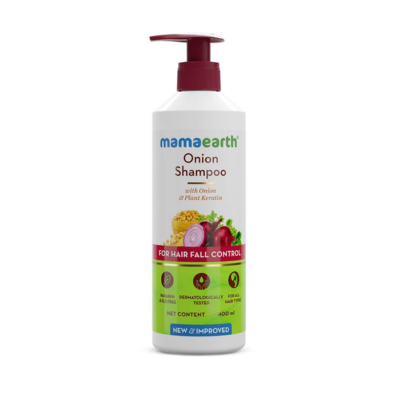 Mamaearth onion shampoo front view