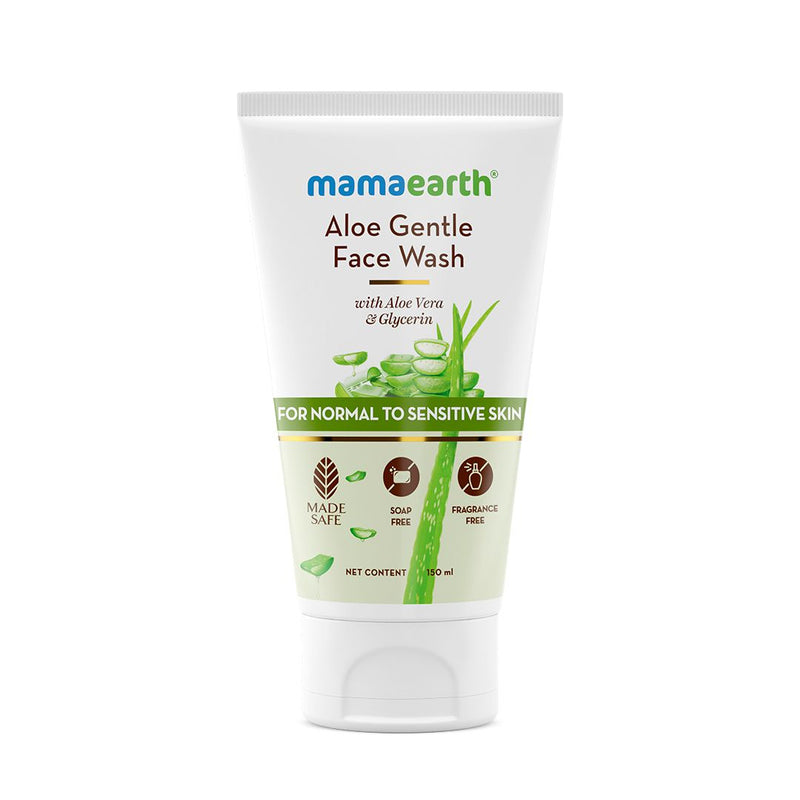 Aloe Gentle Face Wash with Aloe Vera & Glycerin for Normal to Sensitive Skin - 150 ml