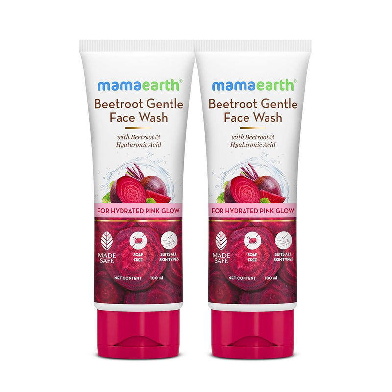 Beetroot Gentle Face Wash With Beetroot & Hyaluronic Acid - 100 ml (Pack of 2)