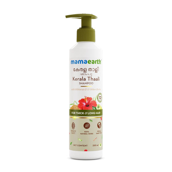 Mamaearth Kerala Thaali shampoo front bottle view