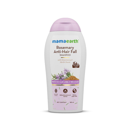Mamaearth rosemary shampoo compact bottle front view