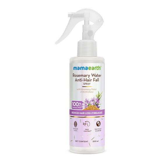 Rosemary Water Anti-Hair Fall Spray with 100% Pure Steam Distilled Rosemary Water & Methi Dana for Hair - 200 ml
