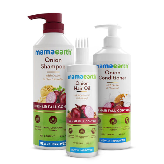 Onion Healthy Hair Kit - 250 ml + 650 ml + 400 ml