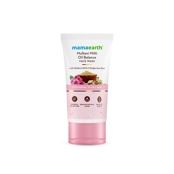 mamaearth oily skin face wash tube front
