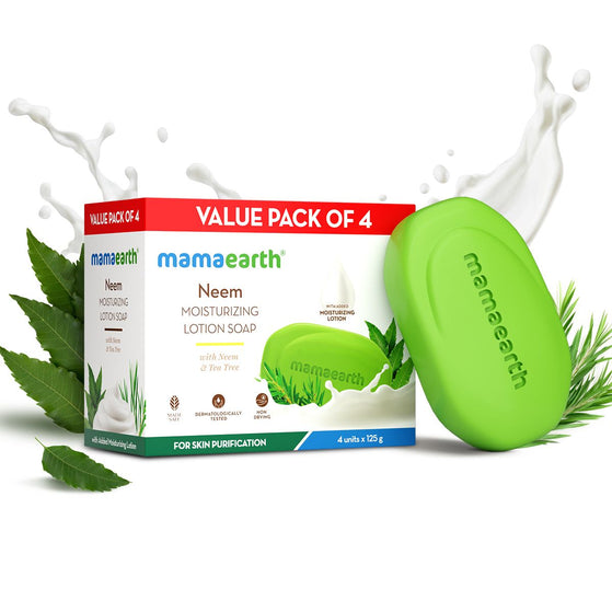 Neem Moisturizing Lotion Soap (3 + 1 Free) (125 g x 4)