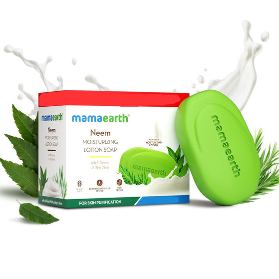 Neem Moisturizing Lotion Soap with Neem & Tea Tree for Skin Purification -125 g