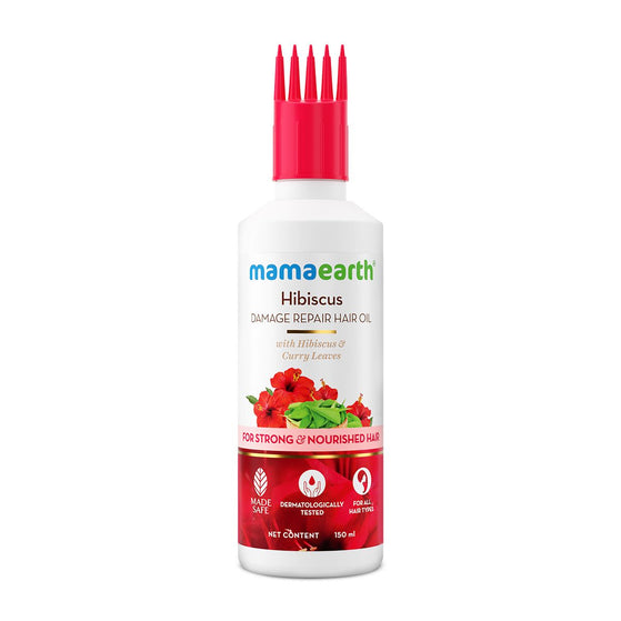 Hibiscus Damage Repair Hair Oil with Hibiscus & Curry Leaves - 150 ml