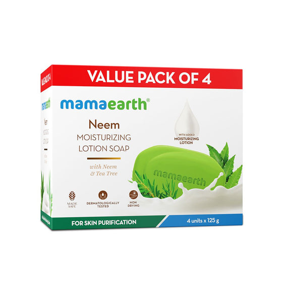 Neem Moisturizing Lotion Soap (3 + 1 Free) (125 g x 4)