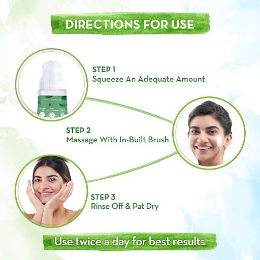 how to use green tea face wash