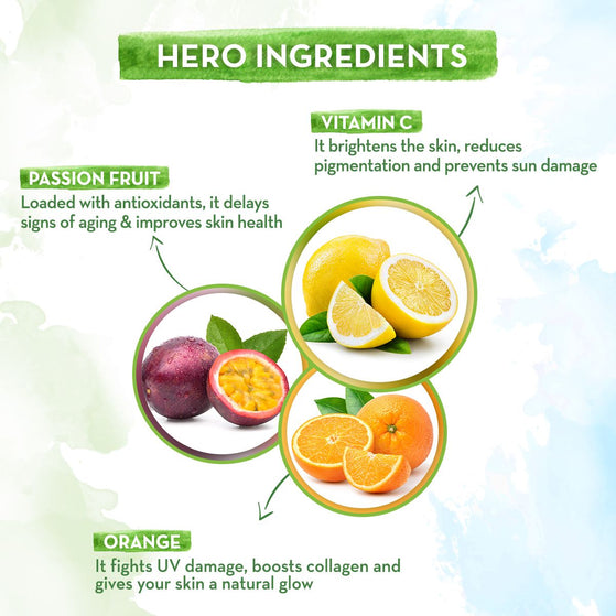 Garden of Glow Essence Serum with Vitamin c, passion Fruit and orange
